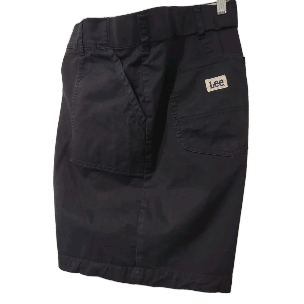 Lee Shorts M Women 22W Black Plus Size Utility Gorpcore Normcore Casual Summer - Picture 5 of 12